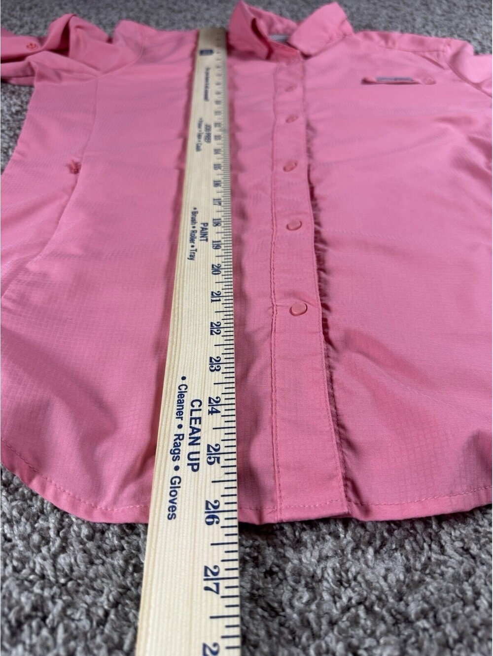 Columbia PFG Tamiami Womens Medium Pink  Fishing Shirt Vented Long Sleeve - Picture 4 of 9